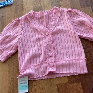 Puff sleeve cardigan